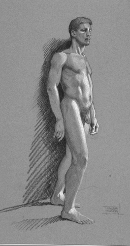 standing man
9" x 15" black & white charcoal standing man
9" x 15" black & white charcoal