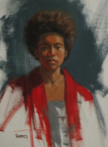 Kristyn in Red
10" x 13"   oil