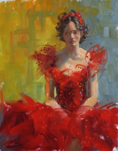 Waiting to dance
11" x 14"  oil   (sold)