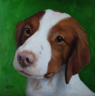 Brittany Spaniel
8" x 8"
Prints & note cards available