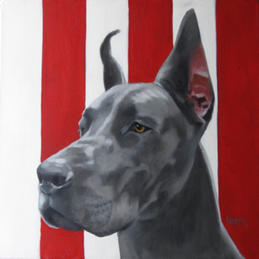 Great dane
14" x 14"
Prints and note cards available