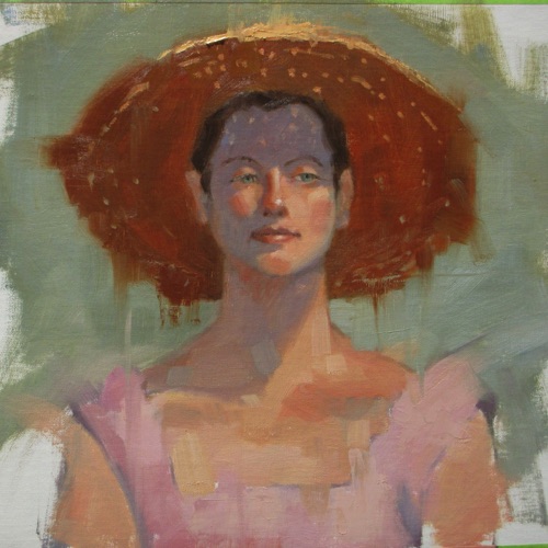 Sparkling Sun Hat
12" x 12"  oil    Sold