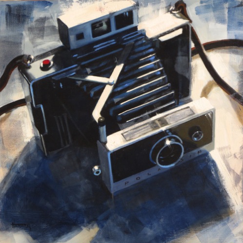 1963 Poloroid Camera
12" x 12" oil  $600