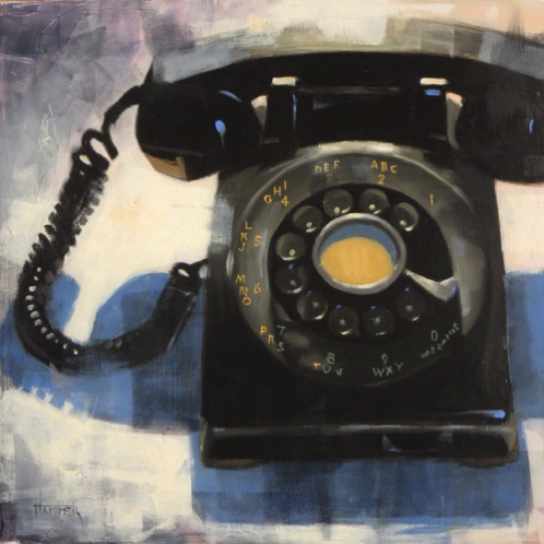 Rotary Phone
12" x 12" oil. $600   Sold